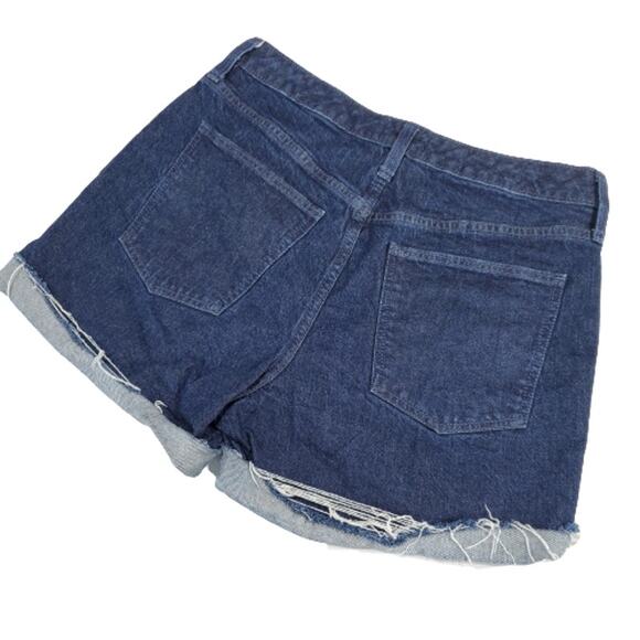 Universal Thread Cutoff Denim Jean Shorts Dark Wash Vintage Midi 8 29R - Picture 2 of 8